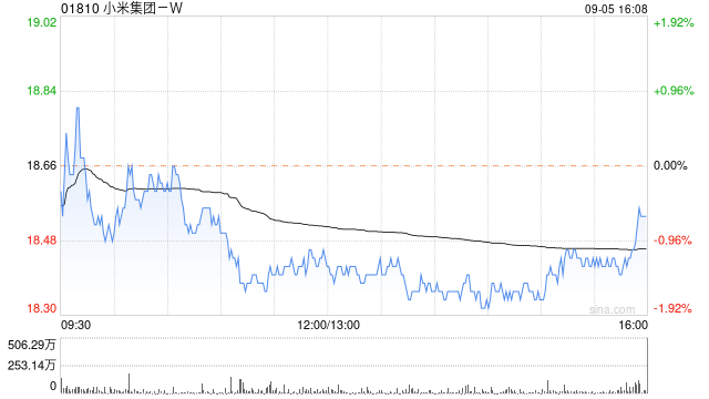 小米集团-W9月5日斥资3137.95万港元回购170万股  第1张